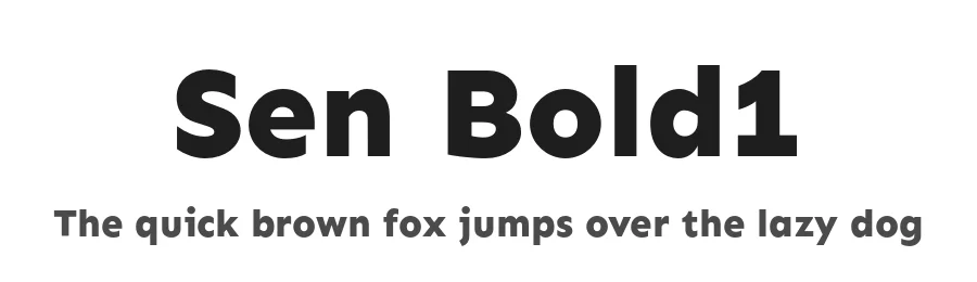 Sen Bold1 by Kosal Sen, Philatype β Sans Font