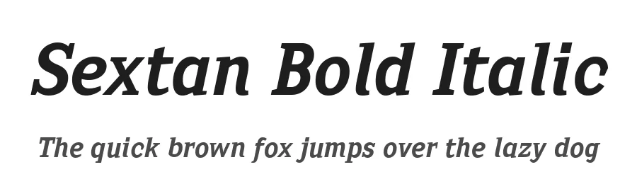 Sextan Bold Italic by Fernando Haro — Display Font