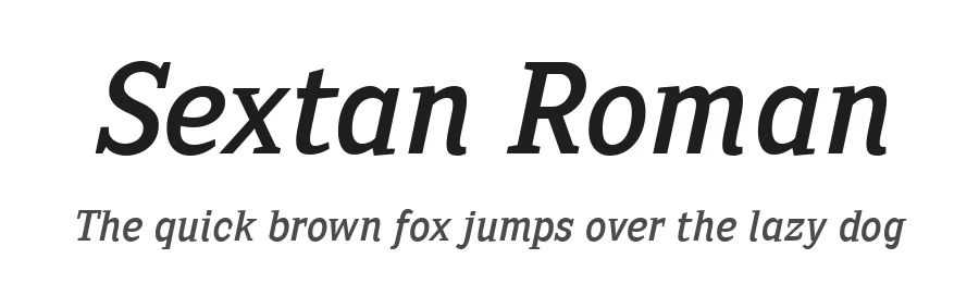 Sextan Roman by Fernando Haro — Serif Font