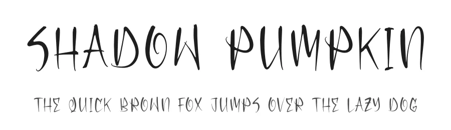 Shadow Pumpkin by Heru Utama Putra — Script Font