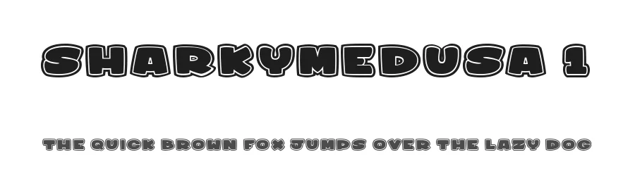 sharkymedusa 1 by dcoxy Medina Gregory — Display Font