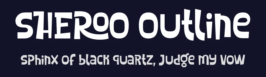 SHEROO Outline by Situjuh Nazara — Display Font — thumbnail 2