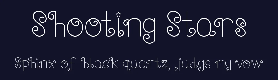 Shooting Stars by MiffinFonts — Display Font — thumbnail 2
