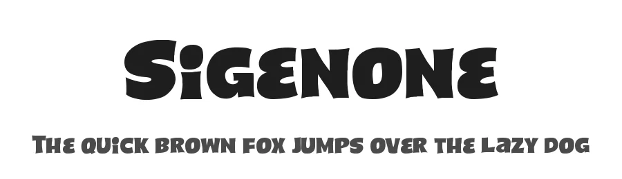 Sigenone by AZSType — Display Font