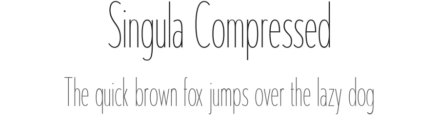 Singula Compressed by Jakob Runge — Sans Font