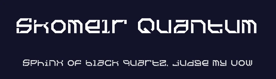 Skomelr Quantum by Heru Utama Putra — Display Font — thumbnail 2