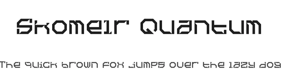 Skomelr Quantum by Heru Utama Putra — Display Font