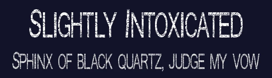 Slightly Intoxicated by Tom Kolodziejski — Display Font — thumbnail 2