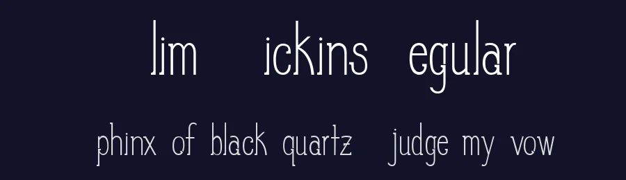 Slim PickinsRegular by Carly Fisher — Display Font — thumbnail 2