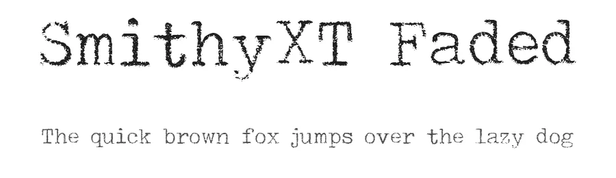 SmithyXT Faded by Pella — Serif Font