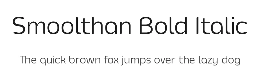 Smoolthan Bold Italic by Situjuh Nazara — Display Font