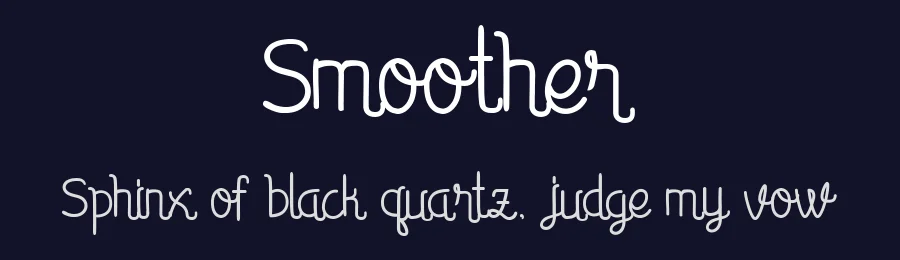 Smoother by Fontdation — Display Font — thumbnail 2