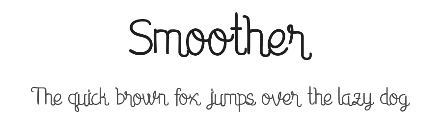 Smoother by Fontdation β Display Font