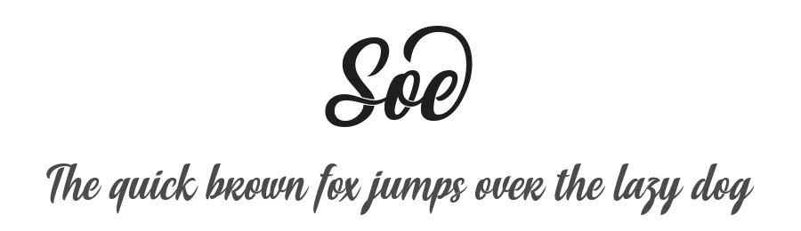 Soe by Situjuh Nazara — Script Font