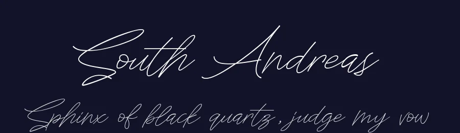 South Andreas by Lettersiro — Script Font — thumbnail 2