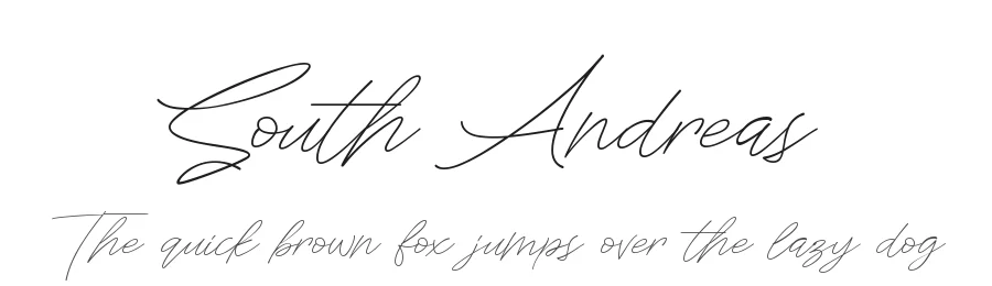 South Andreas by Lettersiro — Script Font