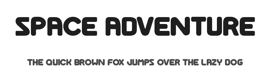 Space Adventure by Joseph Dawson — Display Font