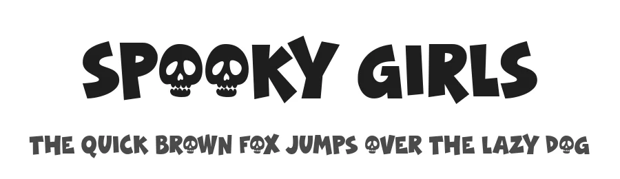 Spooky Girls by Keithzo — Display Font