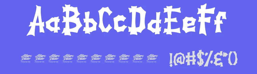 Spooky Hill Inline Personal Use by Fadli Ramadhan Iskandar — Display Font — thumbnail 3