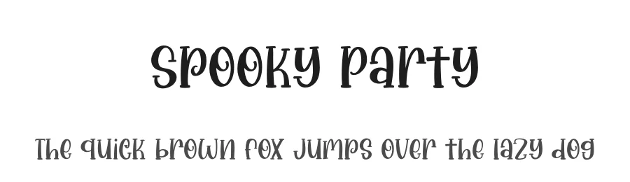 Spooky Party by Aldi Raya Pradipta — Display Font