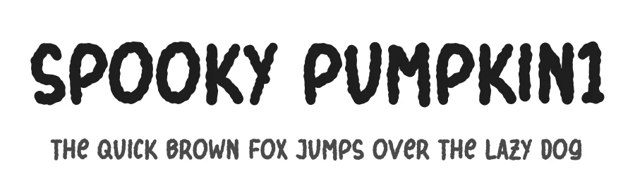 Spooky Pumpkin1 by Muhammad Hisyam Rivai — Display Font