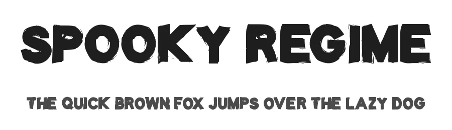 Spooky Regime — Display Font