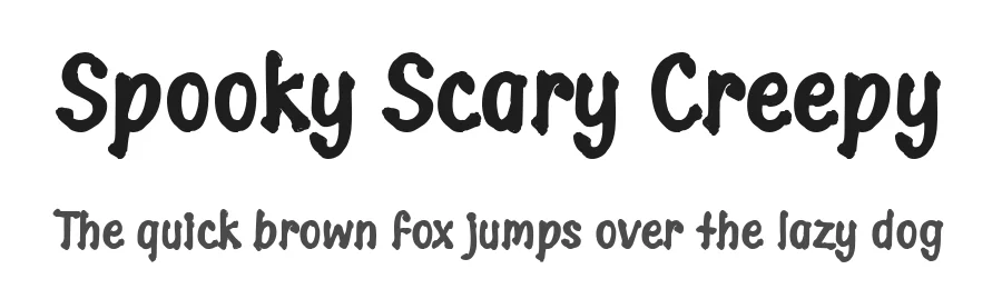 Spooky Scary Creepy by Misti's Fonts — Display Font
