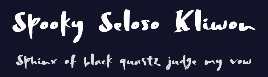 Spooky Seloso Kliwon by Sya'dan Ismail Rosyad — Display Font — thumbnail 2
