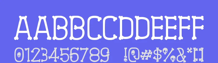 Spooky Skeleton Italic by Joseph Dawson — Display Font — thumbnail 3