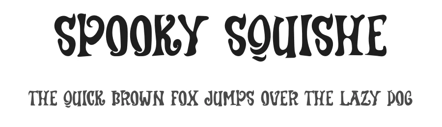 Spooky Squishe by Nur Edi Prayitno — Display Font