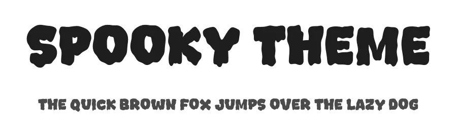 Spooky Theme by Khurasan & Jalembe — Display Font