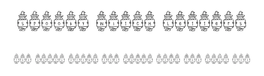 Spooky Witch Letters by Brittney Murphy Design — Display Font