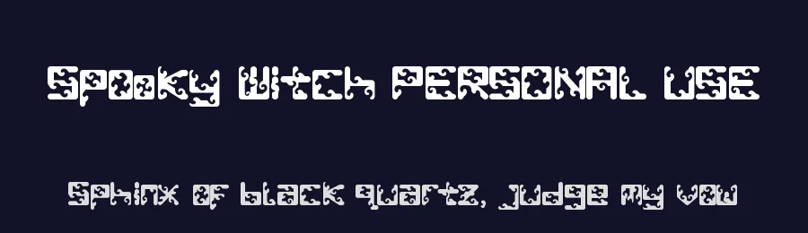 Spooky Witch PERSONAL USE by Arkrist Letter — Display Font — thumbnail 2