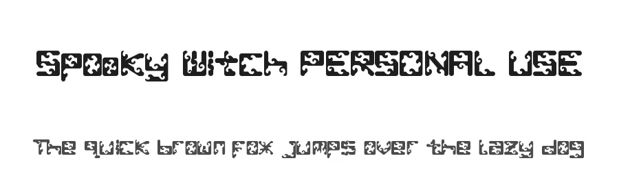 Spooky Witch PERSONAL USE by Arkrist Letter — Display Font