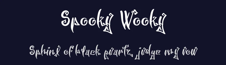 Spooky Wooky by Daniel Busoi — Display Font — thumbnail 2