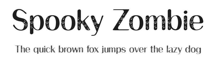 Spooky Zombie by Faraz Ahmad — Display Font