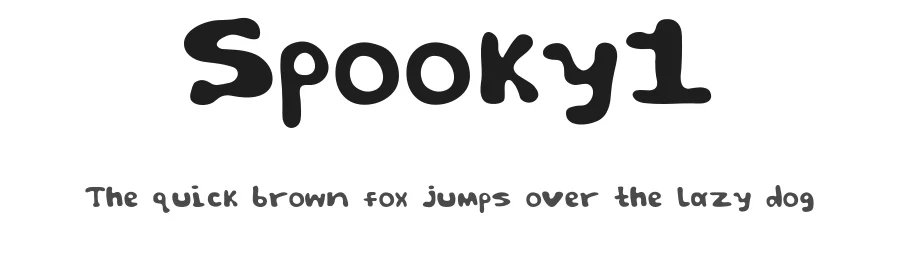 Spooky1 by David Michael — Display Font