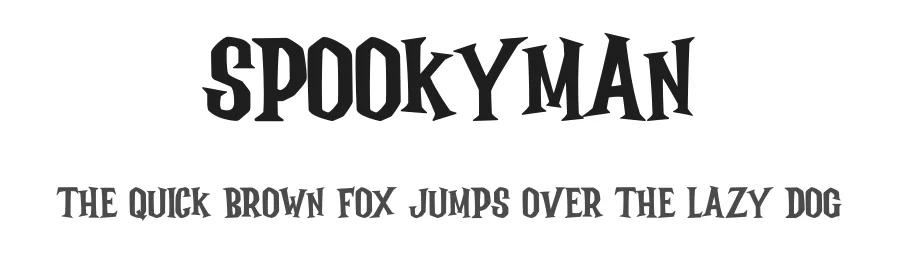 Spookyman by Krakenbox — Sans Font