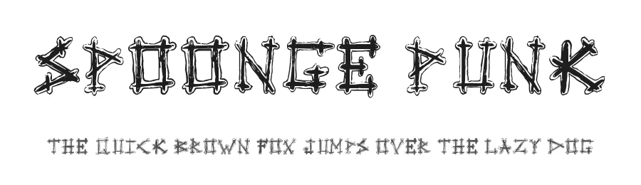Spoonge Punk by Valeria Herrera — Display Font