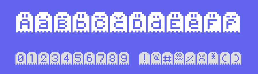 Spoopy Ghost Pixels — Display Font — thumbnail 3