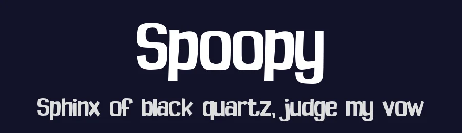 Spoopy — Display Font — thumbnail 2