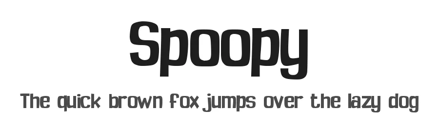 Spoopy — Display Font
