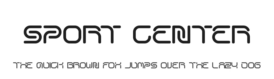 SPORT CENTER by http://www.dafont.com/wino-s-kadir.d2209 — Display Font
