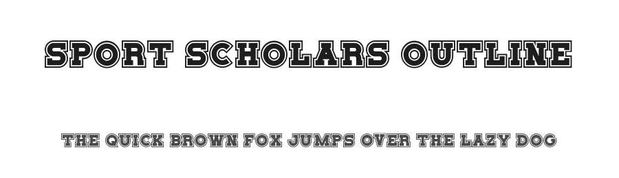Sport Scholars Outline by Heloyud — Display Font