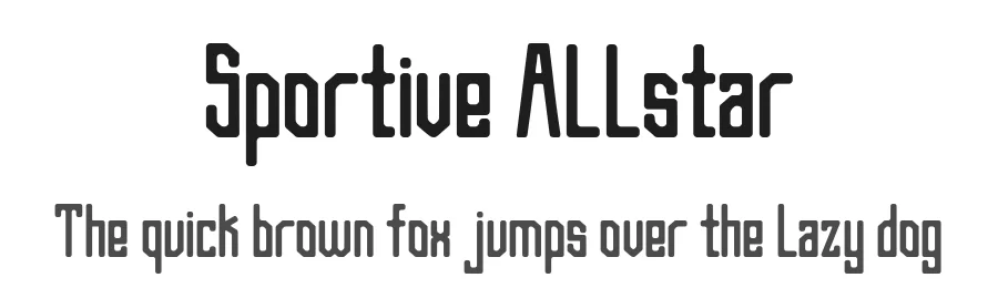 Sportive Allstar by Shanaf Design Studio Font — Display Font