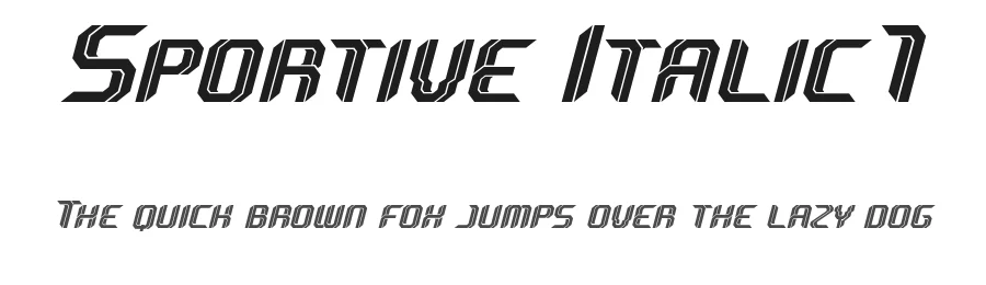 Sportive Italic1 by Candi Erwanto — Display Font