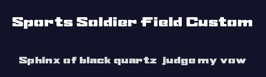 Sports Soldier Field Custom — Display Font — thumbnail 2