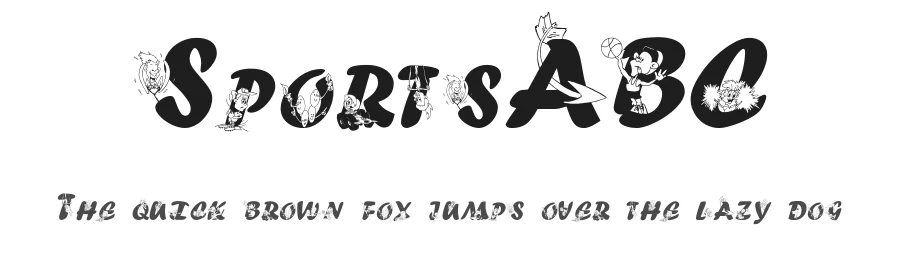 SportsABC by Character — Display Font