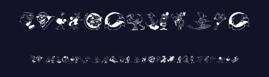 SportsAnimals — Display Font — thumbnail 2
