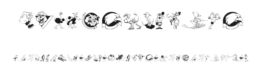 SportsAnimals — Display Font